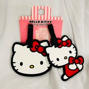 NWT Hello Kitty Red, White & Black Kids Bag Tag Set - 2 Pack